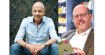 PEN-Präsident Matthias Politycki und Autor Uli Rothfuss, ebfalls im Präsidium des PEN.