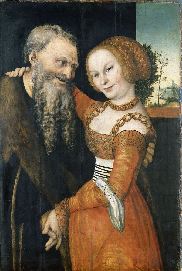 "Das ungleiche Paar", Gemälde von Lucas Cranach, um 1530