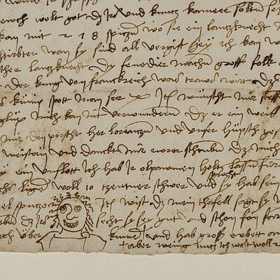 Abbildung eines handschriftlichen Briefes