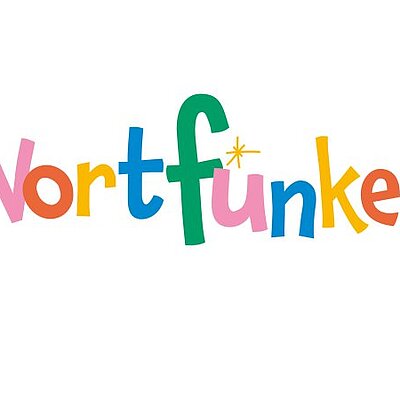 Bunter Schriftzug Wortfunken